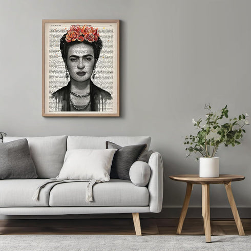 Posterizer 1 pcs-Boho Shabby Chic Modern Print-Frida Kahlo-Famous Figures Art Collection-Abstract & Modern Art-Gift for Art Lovers-Living Room Bed...
